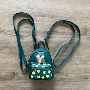 Loungefly Disney Pocahontas Meeko Biscuit Micro Mini Backpack EUC